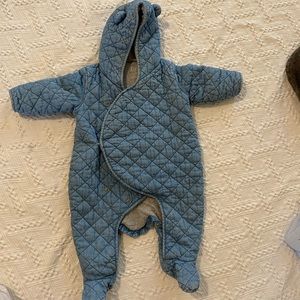 GAP BABY Warm one piece DENIM outfit